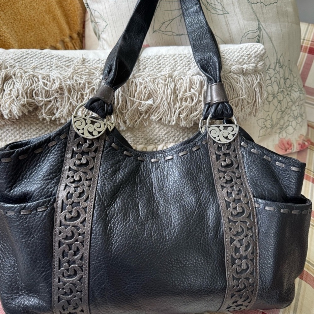 Brighton “Callie” soft leather shoulder bag.